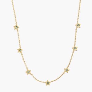 Madewell turquoise star delicate dainty necklace